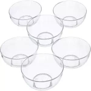 로얄 임포트 6인치 투명 플라스틱 접시 드립 트레이 로우 파이 플레이트 꽃무늬 꽃 결혼식 파티 홈 앤