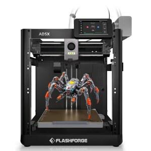플래시포지 AD5X 3D 프린터, 스마트 멀티 컬러 3D 프린터(IFS, Max 600mm/s 고속 4색 인쇄, 완전 자동 레벨링, 300 C 직접 압출기, PLA-CF, PETG-CF, 인쇄 크기 220x220mm)