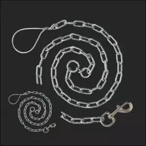 [반려] 체인개줄 4mm 중간도래 강아지와이어줄 고양이목줄산책줄 대형견산책줄