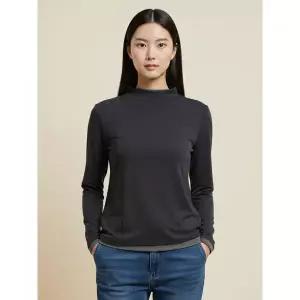 꼼빠니아배색 하이넥 티셔츠_CABW0WKL630