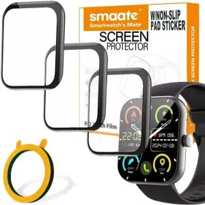 3D 화면 보호기 마타스트 자코투 Y66 1.96인치 스마트워치 3피스 풀 커버 미끄럼 방지 패드 스티커 포함