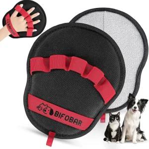 반려동물 제모 장갑 - 개와 고양이를 위한 매직 브러시 정전기 재사용 가능한 그루밍 소파 카펫 가구 세탁