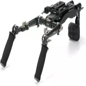 틸타 경량 숄더 리그 접이식 항공 등급 알루미늄 합금 듀얼 퀵 릴리스 15mm 로드 마운트/NATO 레일 어댑터