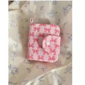 키치 리본 발레코어 핑크 지갑 카드지갑 카드 반 비비드 데일리