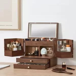 원목 화장품 케이스 보관 정리 수납함 인테리어 소품