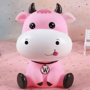 [문구/오피스] 소띠 캐릭터 저금통 귀여운 카우 소형 부자되기 저축통