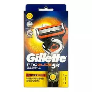 퓨전면도기 퓨전 프로글라이드파워 미세진동 5중 면도기-O