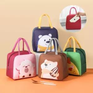 동물 캐릭터보냉백 도시락가방 보온보냉백 런치백 피크닉 소풍 직장인 학생 손가방