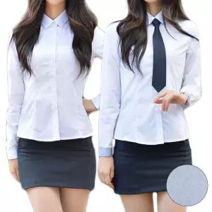 교복몰 (2장 패키지) 여성 프리미엄 밝은블루셔츠 교복.