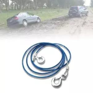 견인와이어 자동차 비상용 구난 견인 고리 바 로프 줄 강철와이어