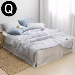 [콩심팥심]아이싱 스노우리플 여름 간절기 이불 패드세트 퀸 Q (이불 그레이)