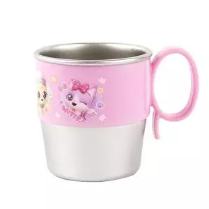 위시캣 손잡이 스텐컵 280ml