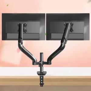 사무실 데스크탑 듀얼 책상 공간활용 거치대 모니터암