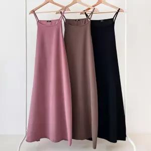 루즈핏 평안한 여성 비스킷 끈나시 롱원피스