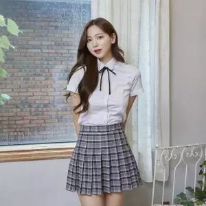 교복몰 진그레이 체크 스커트 교복 학생복 교복치마.