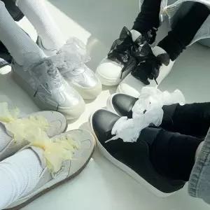 레슨 운동화 리본 장식 끈 새틴 신발끈 꾸미기 액세서리 Yjm8+9LSW