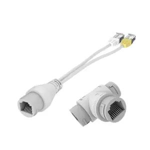 POE 분배기 2-in-1 네트워크 케이블링 커넥터 HD IP 카메라 CCTV 액세서리용 3방향 RJ45