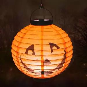 (별별창고) 할로윈캠핑 원형 풍등 건전지 포토존 꾸미기 할로윈