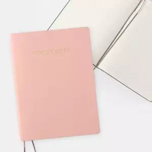 [문구/오피스] 유선 업무 노트 컬러스테이 핑크 색상 개인 수첩 필기