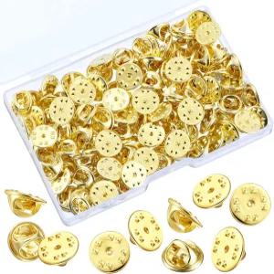 황동 클러치 배지 시그니아 핀 백 교체(골드 50개)