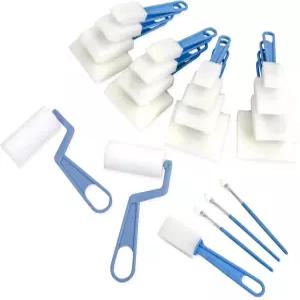 아티스트 로프트의 22피스 슈퍼 밸류 폼 브러시 세트 - 바니싱 염색 페인팅 예술 및 공예에 이상적 1팩