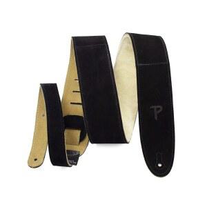 페리의 가죽 잠금 호환 표준 버튼 모든 크기 패드 스트랩 미끄럼 방지 56인치까지 가능 레벨 양가죽 시스템과 기타 클래식 블랙 스웨이드 41인치에서