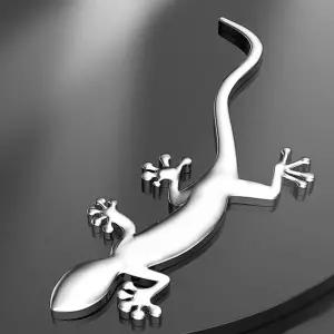 리저드 스티커 실버 도마뱀 자동차 흠집 3d 입체 차량용 부착물