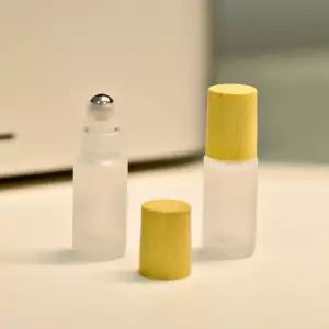 향수 롤링 우드무늬 유리 롤온 공병 용기 소분