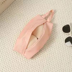 여행용 속옷 양말 화장품 수납 파우치 핑크 필통 백