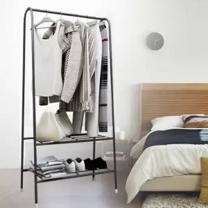 튼튼한 철제 행거 자취방 옷걸이 조립식 수납 선반 바지걸이행거 행거옷 시스템헹거