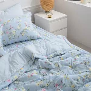 [콩심팥심]이불패드세트 빅토리아 간절기이불 패드세트 슈퍼싱글 (SS) (블루)