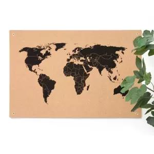 스크롤 코르크 방 거실 벽걸이 인테리어 세계 지도 여행전도 여행지도