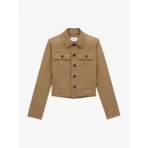 [롯데백화점]생로랑 코튼 서지 크롭 재킷 818404 Y04VY 2100