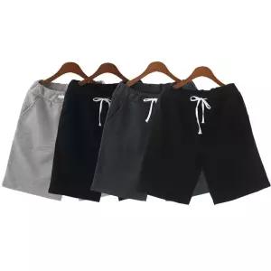 허리밴딩 조절끈 심플 트레이닝 5부 반바지