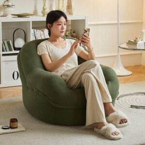 게으름뱅이 소파 누울 수 있고 잘 있는 새로운 인간 강아지 집 의자 거실 창문 날리는 캐주얼 1인용