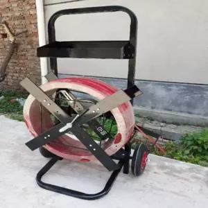 철밴드 밴딩끈 거치대 자동 보관대 원형 구르마 밴딩기 제함기 롤링기 이동식 수레
