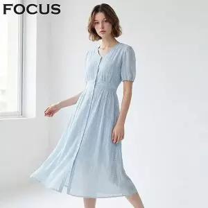 [신세계라이브쇼핑][포커스] 리프 자수 롱 원피스_VF6M3OP3151