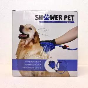 웰피아 샤워펫 장갑 호스 커넥터 올인원세트 대형견 목욕 마사지
