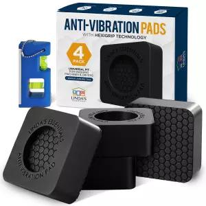 세탁기 및 건조기용 방진 패드(4개 세트) - HexiGripTM이 포함된 패드 액세서리 레벨링 진동 감쇠 매트