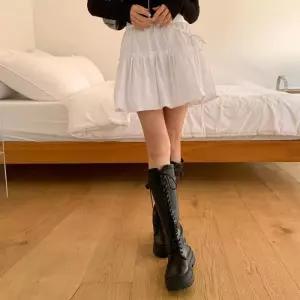 [신상오픈런]발레코어 캉캉치마 에이라인 리본끈 펌킨스커트 (31772861)