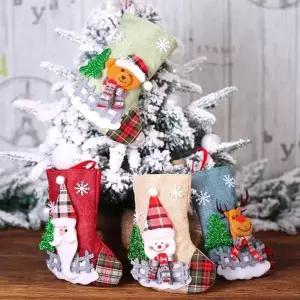 [하프클럽/셀러허브]크리스마스 양말 주머니 트리 장식 인테리어 Xmas-S6