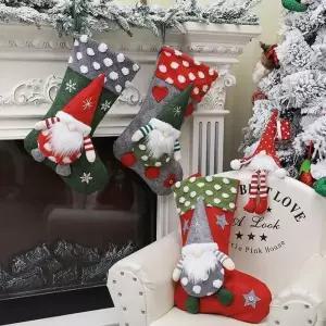 [하프클럽/셀러허브]크리스마스 양말 주머니 트리 장식 인테리어 Xmas-S7