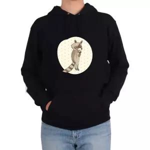 [RIZPICK]후드티 너구리 외로움 홀로서기 나도 애완견 라쿤그림 다양한 색상