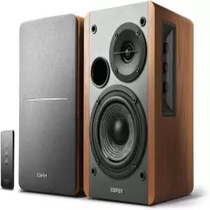 Edifier R1280T 전원 책장 스피커 - 2.0 액티브 근거리 스튜디오 모니터 나무 인클로저 42와트 RMS