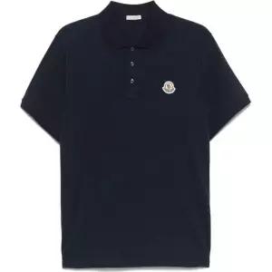 (당일) 25SS 몽클레어 로고 패치 네이비 폴로 티셔츠 K1091 8A00026 89A16 7A9