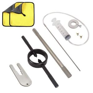 바이크 오토바이 포크 서비스 도구 키트 오일 레벨  스프링 압축기 댐퍼로드 블리드 청소 타월