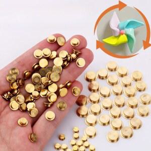 10PCS 미니 금속 회전 베어링 폴리머 클레이 360 장난감 학위 모델 DIY