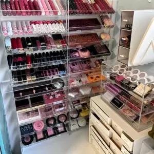 아크릴 립스틱 진열대 선반 투명 정리함 보관함