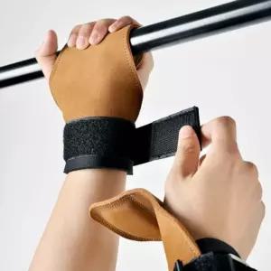 바디에이 리프팅 헬스 그립 브라운여자손목보호대 운동용 용밴드 아대