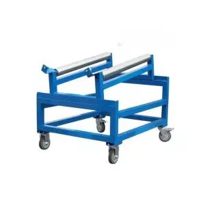 튼튼한 이동식 드럼통 거치대 오일통 받침대 운반대차 적재 브래킷 바퀴 있음 이중 드럼